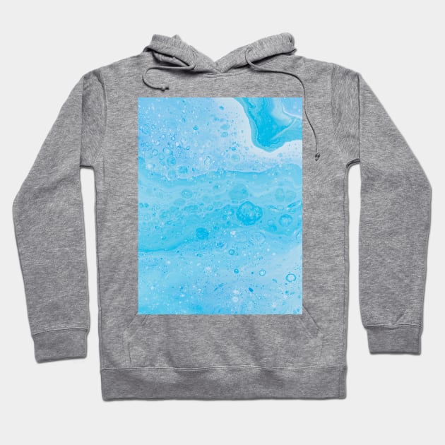 Aqua Watercolor Hoodie by NewburyBoutique